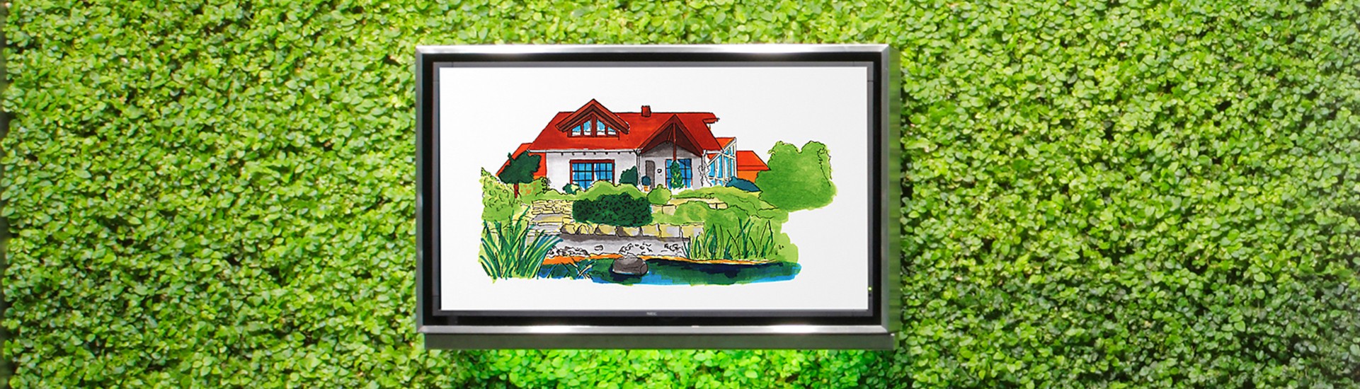 Bayer – Pflanzenwand das Bayer Kommunikationszentrum 