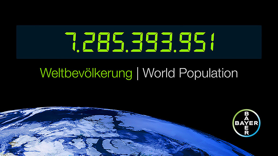 Bayer CropScience – Welternährungsuhr