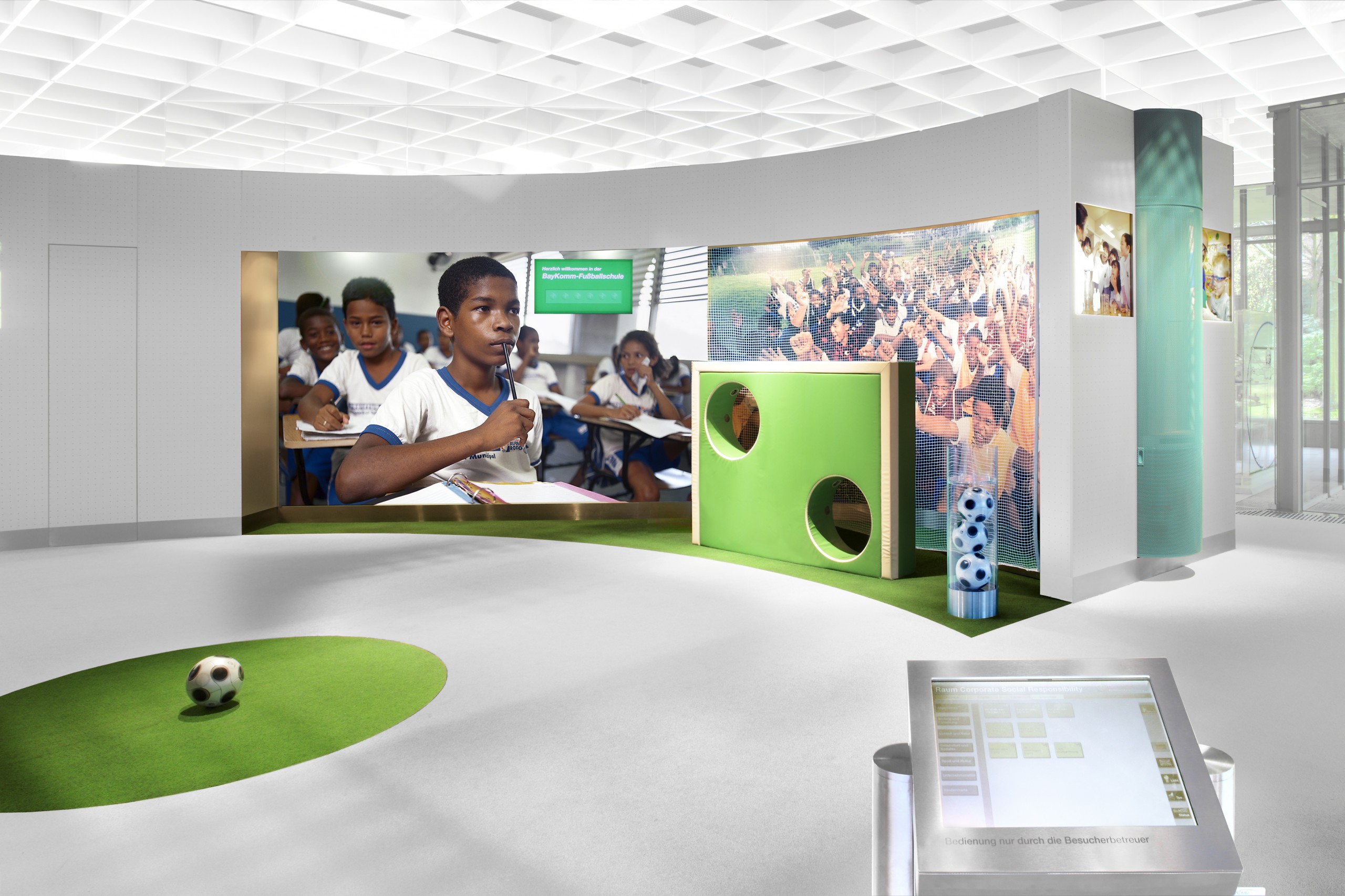 Bayer – Raum „Corporate Social Responsibility“ das Bayer Kommunikationszentrum 