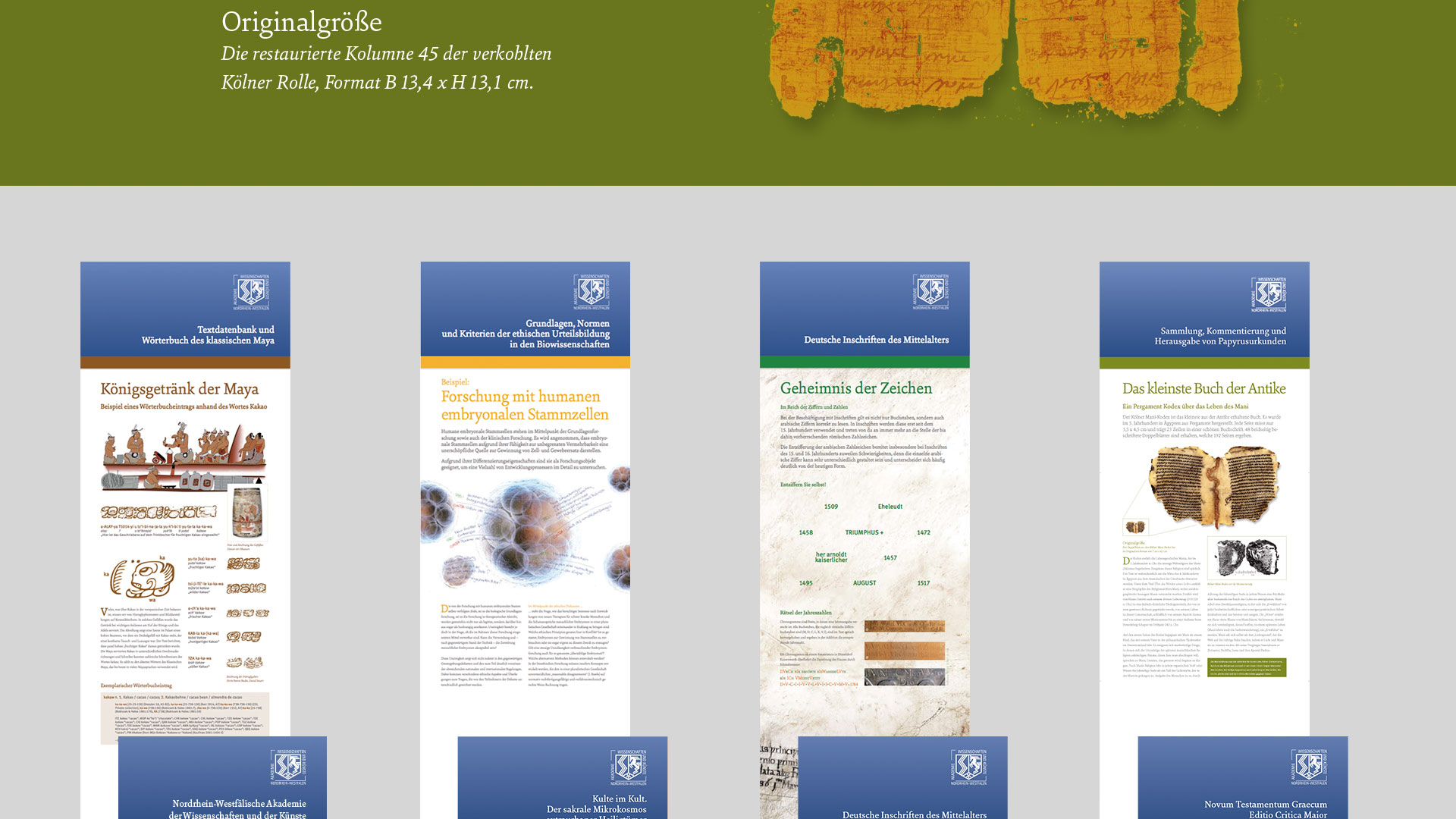 Akademie der WIssenschaften und der Künste NRW – Ausstellung im Landtag