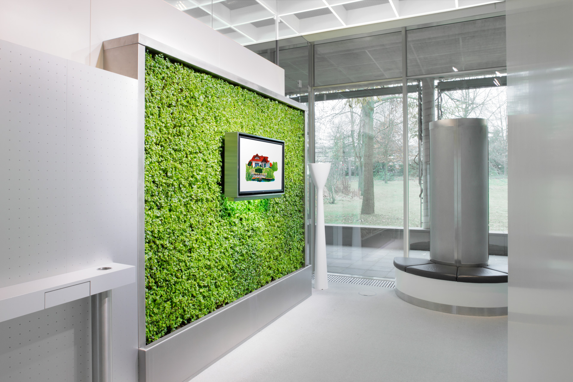 Bayer – Pflanzenwand das Bayer Kommunikationszentrum 