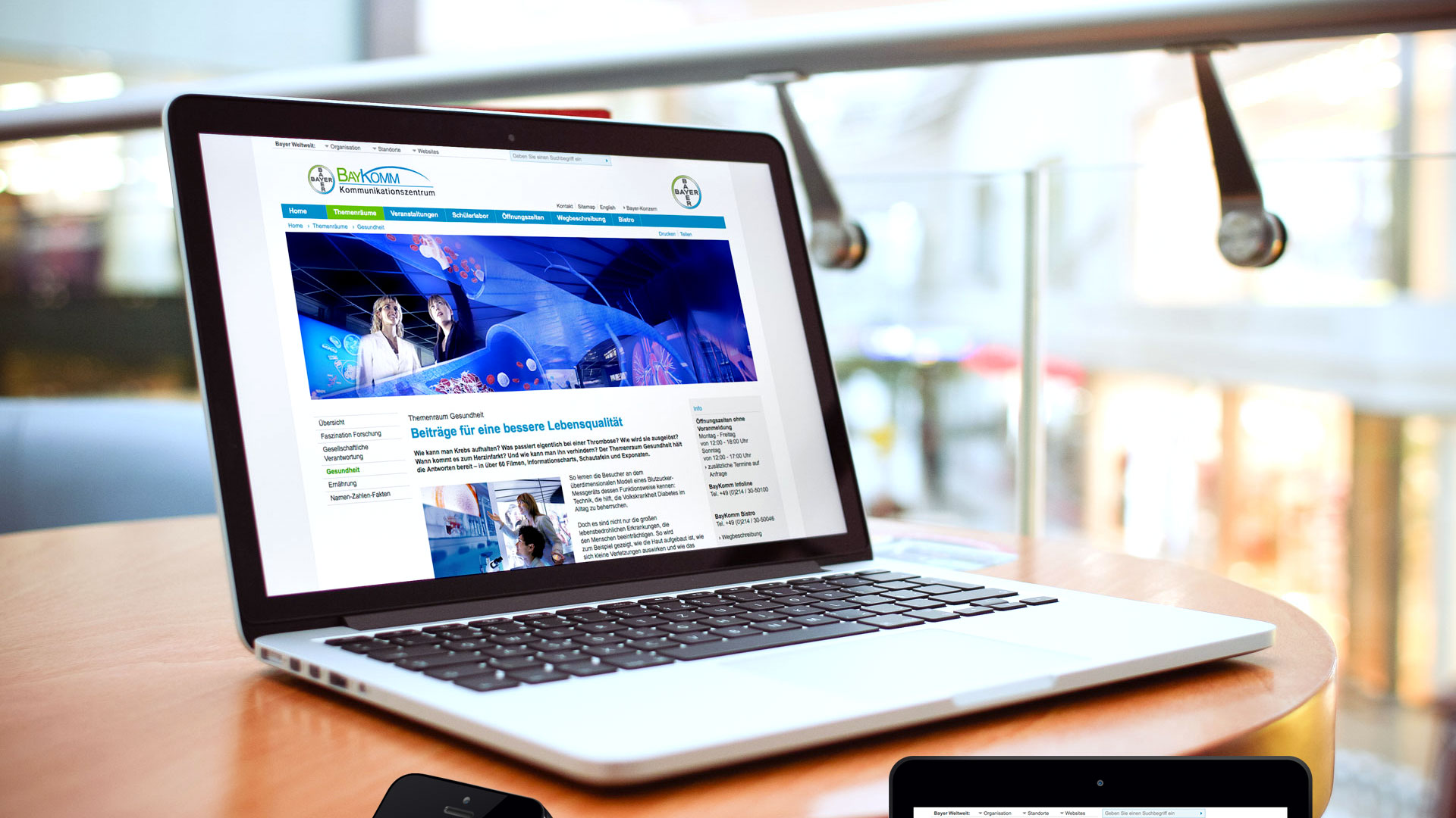 Bayer BayKomm Internet Auftritt