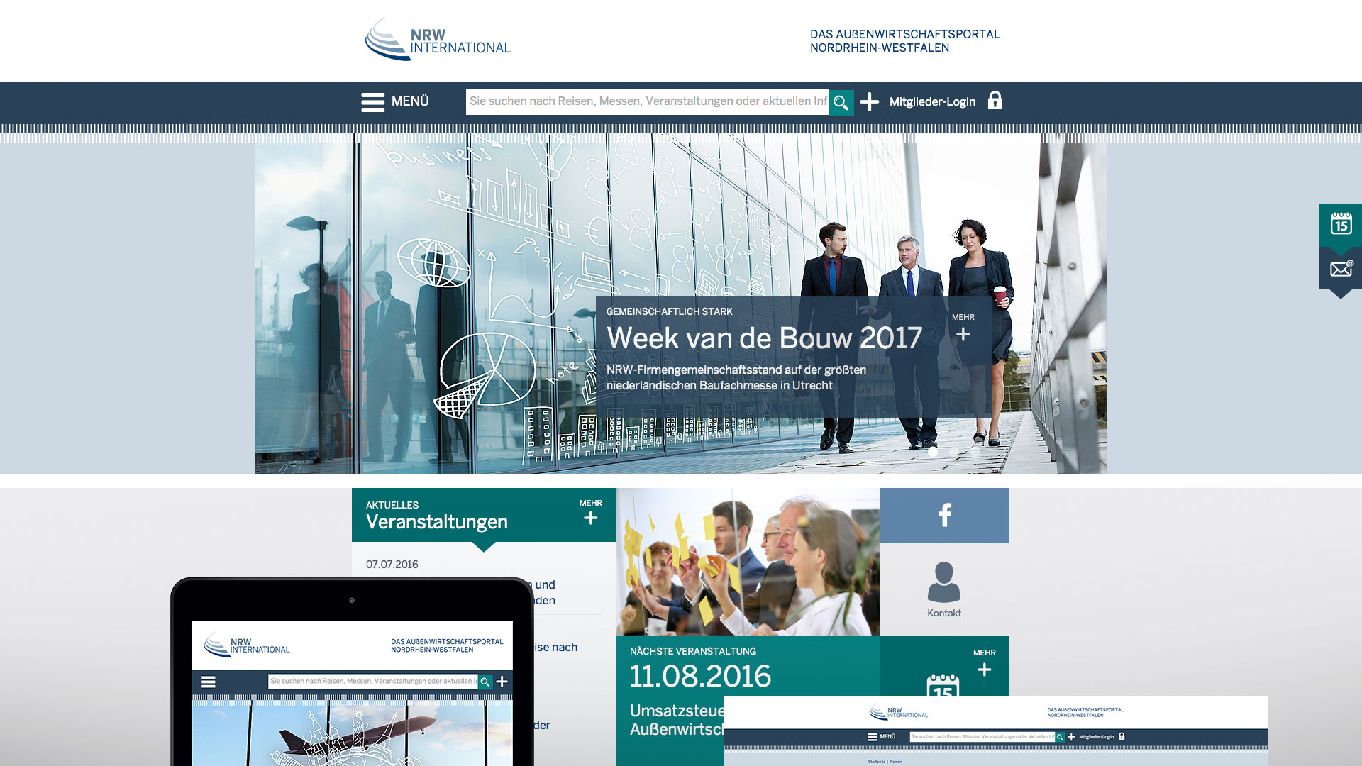 Internetauftritt NRW.international