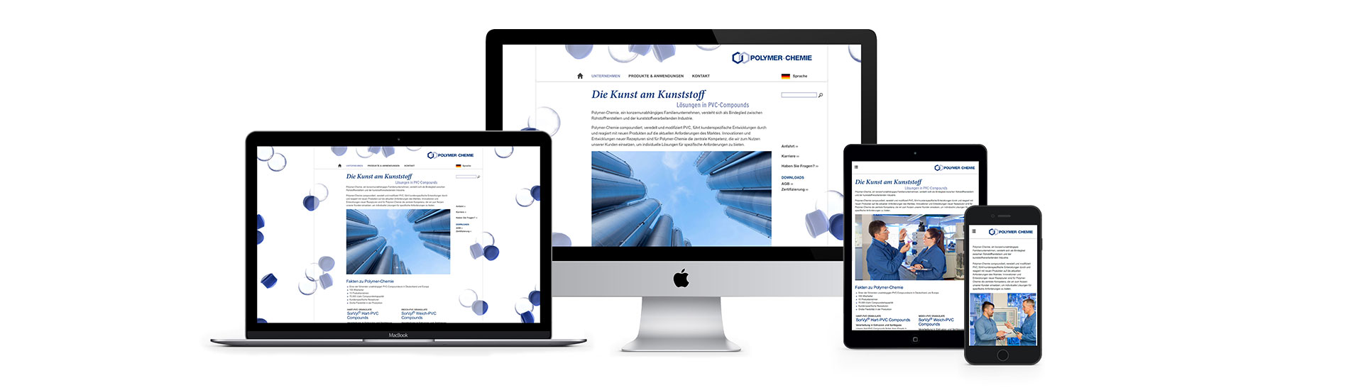 Polymer Internet Auftritt