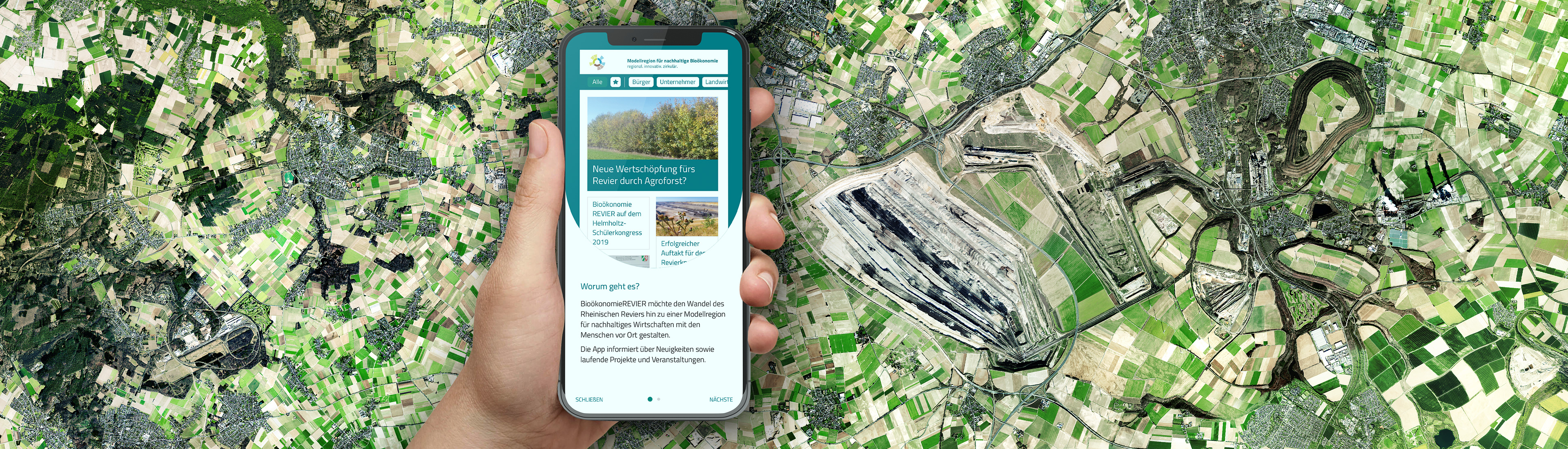 Forschungszentrum Jülich – BioökonomieREVIER-App