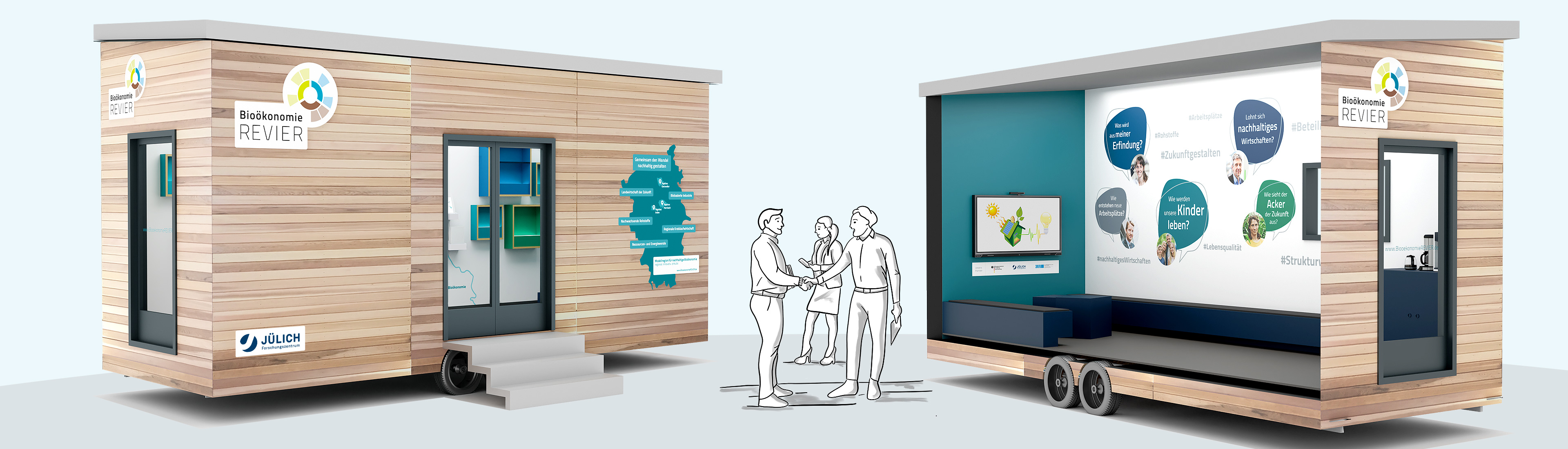 Forschungszentrum Jülich – Mobile Tiny House Ausstellung